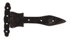 2x Antique Spear Hinge 158x90mm Blk