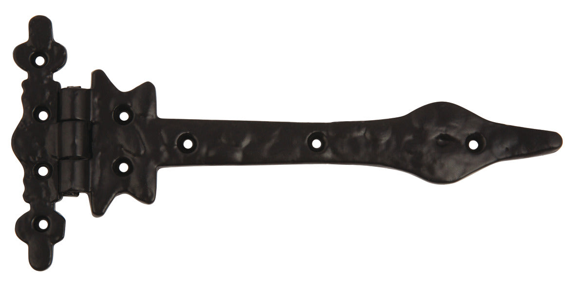 2x Antique Spear Hinge 237x109mm Blk