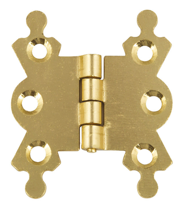 2x Butterfly Hinge 42x35mm Brs Plt EB