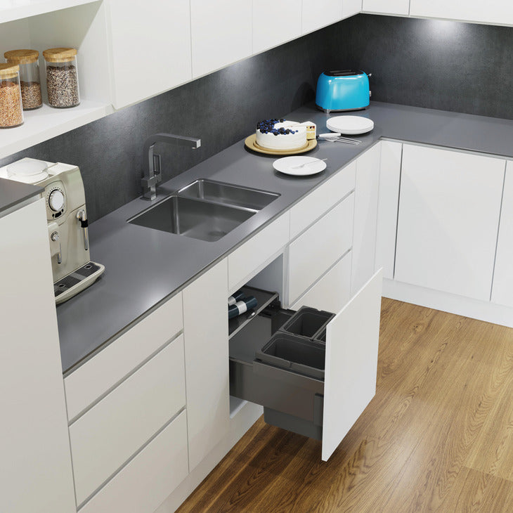 VS Envi SpaceS U/S Bin 500mm 2x7.5+12L