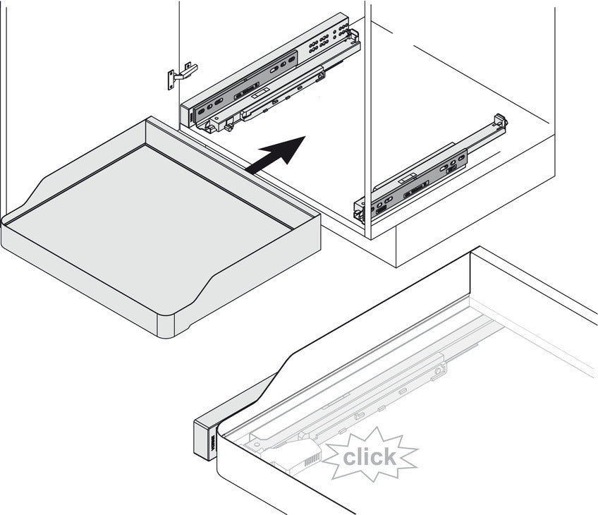 VS SUB 600mm PO Bskt Hinged 1xPln Lva
