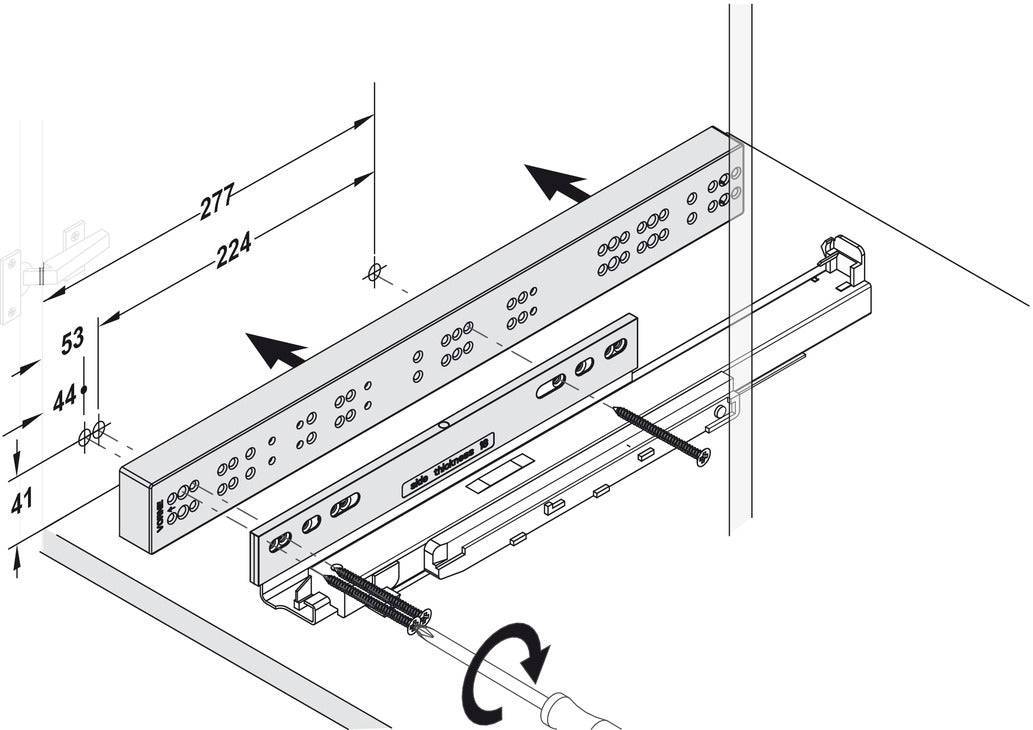 VS SUB 400mm PO Bskt Hinged 1xPln Lva