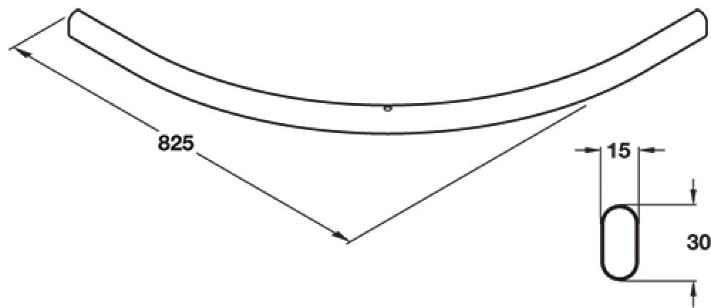 W/Robe Rail 90D 825x825mm SCP