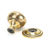 Aged Brass Hammered Mushroom Cabinet Knob 32mm