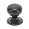 Aged Bronze Hammered Mushroom Cabinet Knob 32mm
