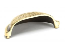 Aged Brass Hammered Regency Concealed Drawer Pull