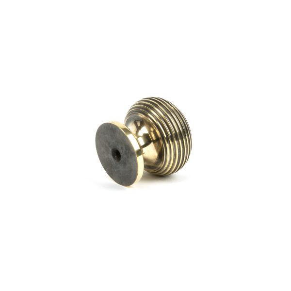 Aged Brass Beehive Cabinet Knob 30mm