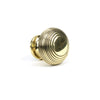 Aged Brass Beehive Cabinet Knob 40mm