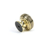 Aged Brass Beehive Cabinet Knob 40mm