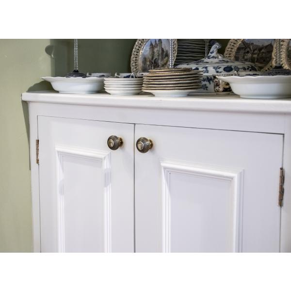 Aged Brass Beehive Cabinet Knob 40mm