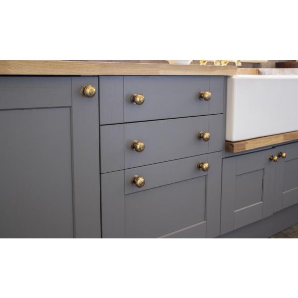 Aged Brass Prestbury Cabinet Knob 38mm