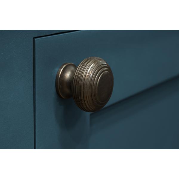 Aged Bronze Beehive Cabinet Knob 40mm
