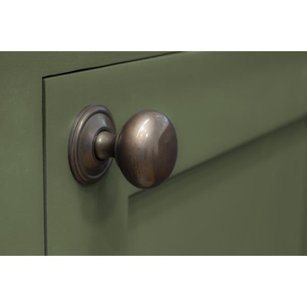 Aged Bronze Mushroom Cabinet Knob 38mm