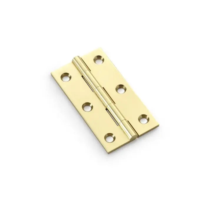 Alexander and Wilks Heavy Pattern Solid Brass Cabinet Butt Hinge - Pair