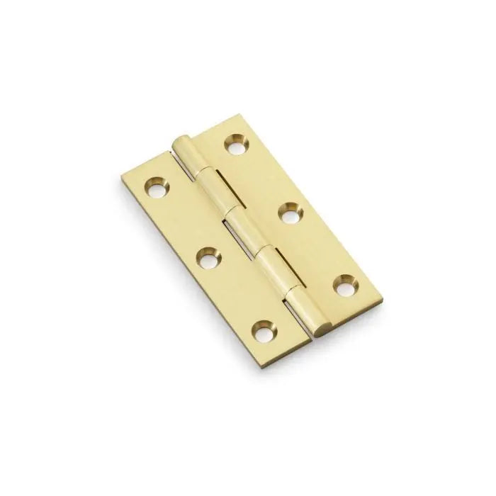 Alexander and Wilks Heavy Pattern Solid Brass Cabinet Butt Hinge - Pair