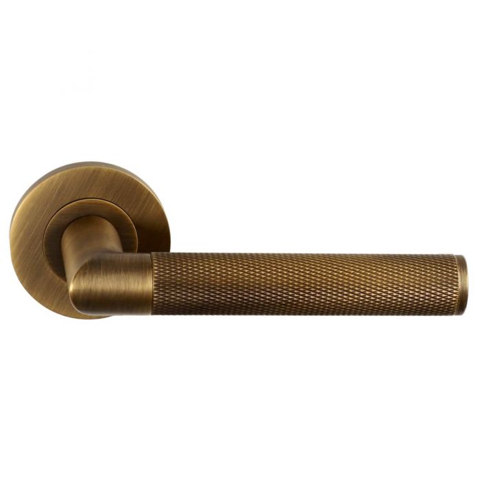 Alexander and Wilks Harrier Knurled Lever on Round Rose - Pair