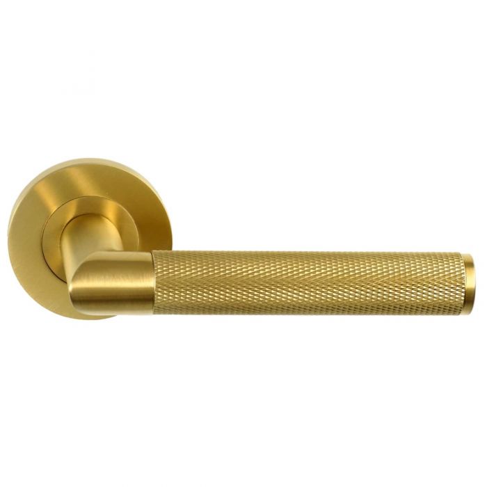 Alexander and Wilks Harrier Knurled Lever on Round Rose - Pair
