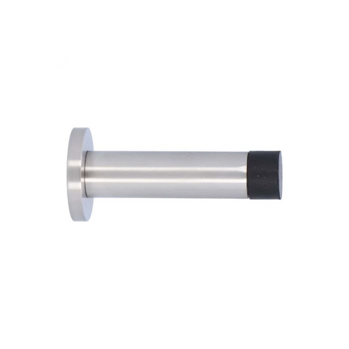 Alexander and Wilks Stainless Steel Wall Mounted Cylinder Door Stop with Rose