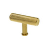 Alexander and Wilks Crispin Knurled T-bar Cupboard Knob