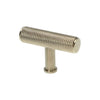 Alexander and Wilks Crispin Knurled T-bar Cupboard Knob