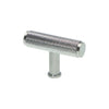 Alexander and Wilks Crispin Dual Finish Knurled T-bar Cupboard Knob
