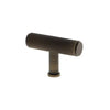 Alexander and Wilks Crispin Reeded T-bar Cupboard Knob