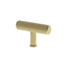Alexander and Wilks Crispin Reeded T-bar Cupboard Knob