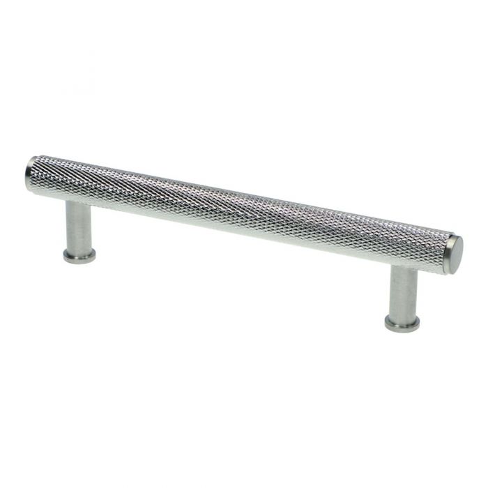 Alexander and Wilks Crispin Dual Finish Knurled T-bar Cupboard Pull Handle