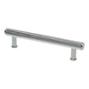 Alexander and Wilks Crispin Dual Finish Knurled T-bar Cupboard Pull Handle