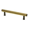Alexander and Wilks Crispin Dual Finish Knurled T-bar Cupboard Pull Handle