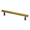 Alexander and Wilks Crispin Dual Finish Knurled T-bar Cupboard Pull Handle