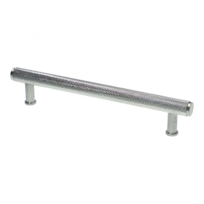 Alexander and Wilks Crispin Dual Finish Knurled T-bar Cupboard Pull Handle