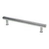 Alexander and Wilks Crispin Dual Finish Knurled T-bar Cupboard Pull Handle