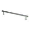 Alexander and Wilks Crispin Dual Finish Knurled T-bar Cupboard Pull Handle
