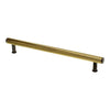 Alexander and Wilks Crispin Dual Finish Knurled T-bar Cupboard Pull Handle