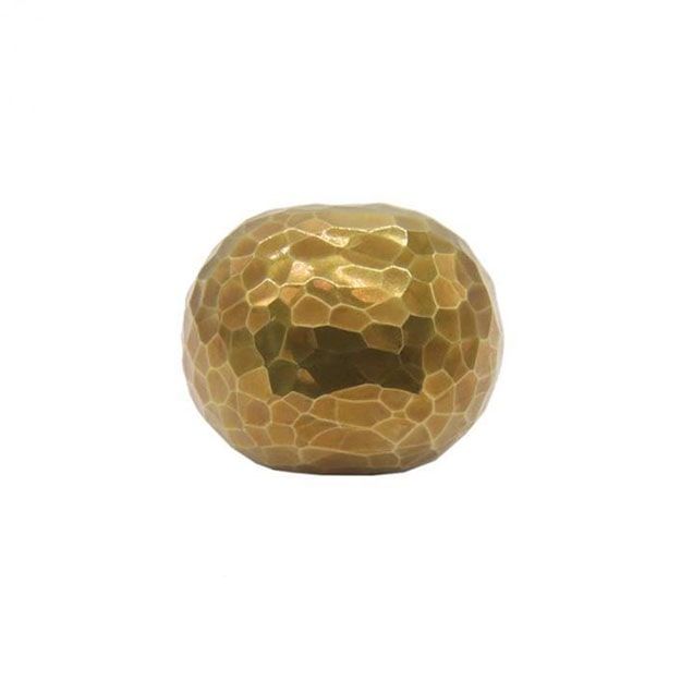 Alexander and Wilks Patrice Hammered Horizontal Oval Cupboard Knob