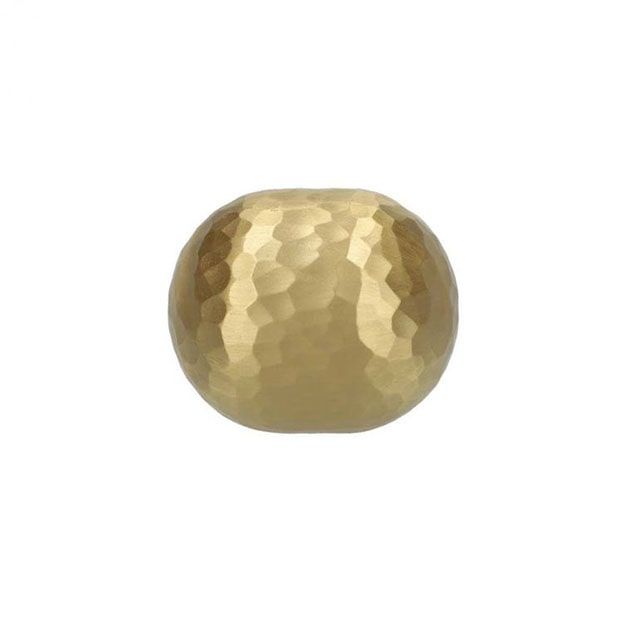 Alexander and Wilks Patrice Hammered Horizontal Oval Cupboard Knob