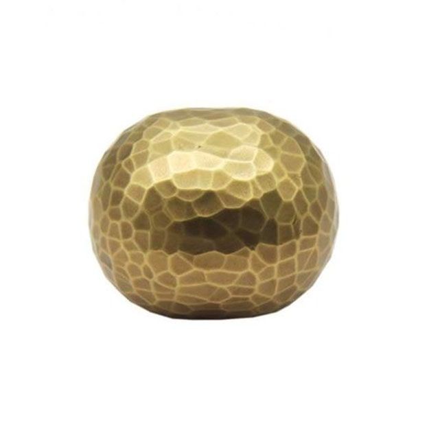 Alexander and Wilks Patrice Hammered Horizontal Oval Cupboard Knob