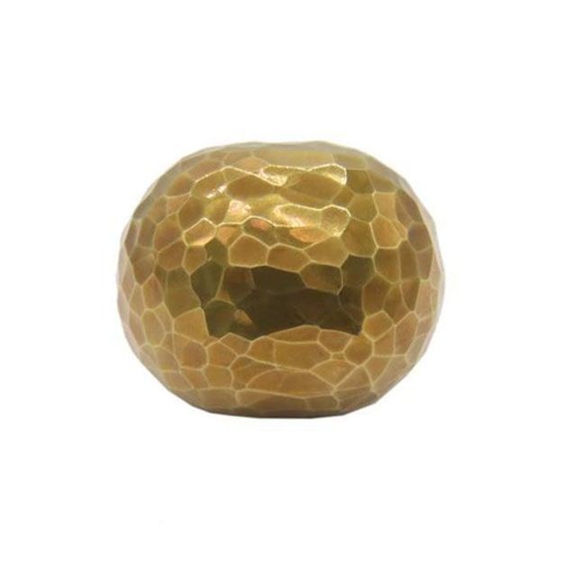 Alexander and Wilks Patrice Hammered Horizontal Oval Cupboard Knob