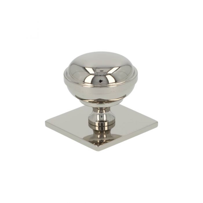 Alexander and Wilks Quantock Cupboard Knob on Square Backplate
