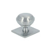 Alexander and Wilks Quantock Cupboard Knob on Square Backplate