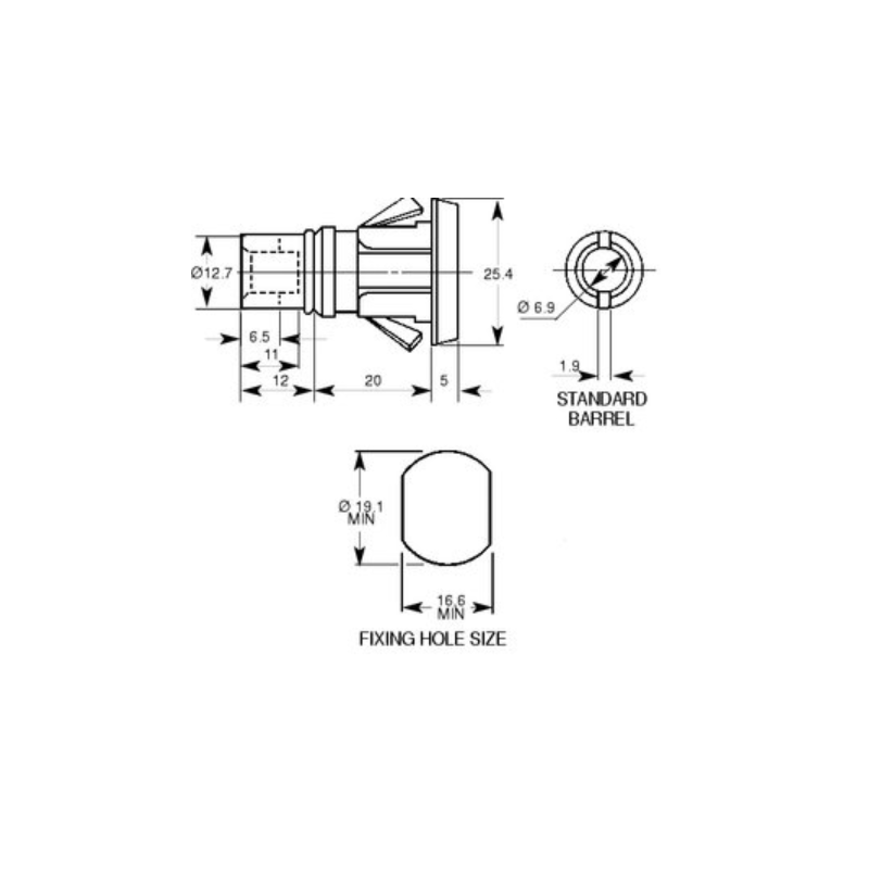 20MM MULTI-DRAWER LOCK 1306