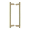 M.Marcus Heritage Brass Back-to-Back Round Bar Door Pull Handle