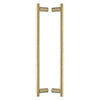 M.Marcus Heritage Brass Back-to-Back Round Bar Door Pull Handle