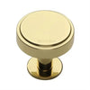 M.Marcus Heritage Brass Stepped Disc Cupboard Knob on Rose