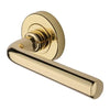 M.Marcus Heritage Brass Octave Door Handle on Round Rose - Pair