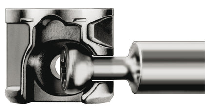 Minifix 15 Housing 16mm w Rim Bright