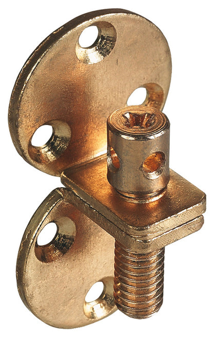 Hamburg Style Connector St Brass Plt