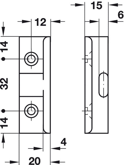 Keku Angled Comp AD 15 Hospa Blk