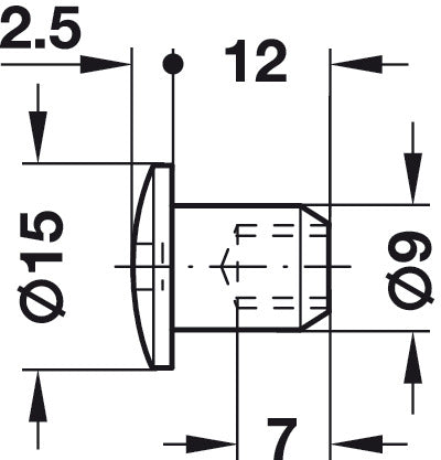 Sleeve Nut SW4 M6 St Burnished